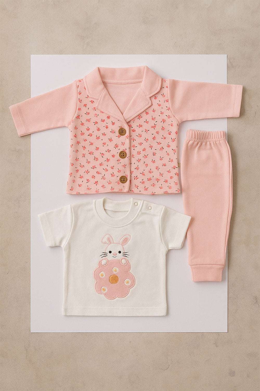 3 Pcs Cutie pink Outfit