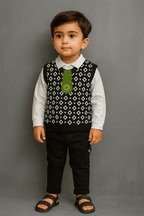 Boy 3 Pcs Sweater & Pajama Shirt Set KDC 053