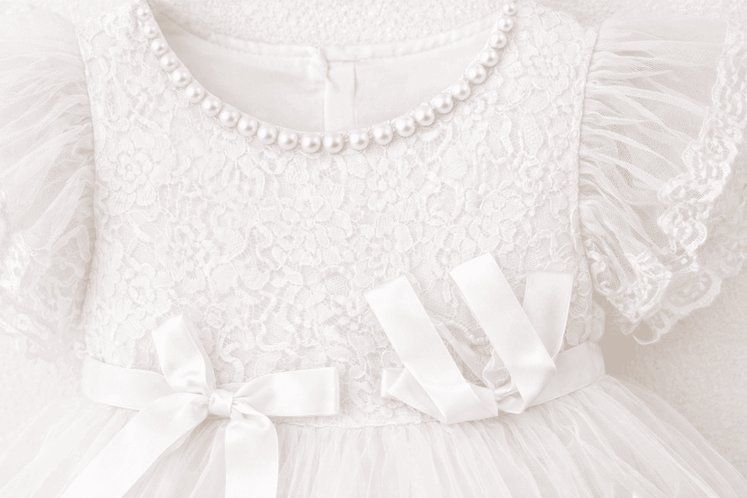 Angel Lace Layered Frock - Kiddiesco
