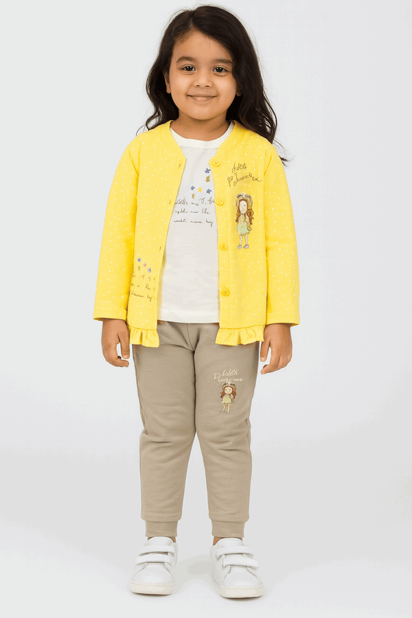 Baby 3 Fancy Shirt & Pajama Set 046 - Kiddiesco