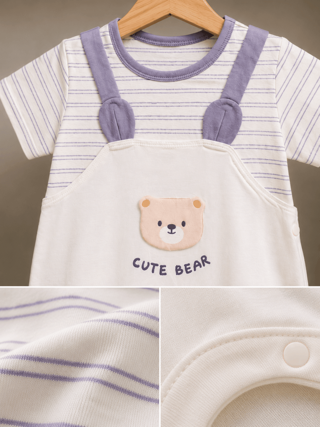 Baby Bear Charm Romper Outfit Secondary image