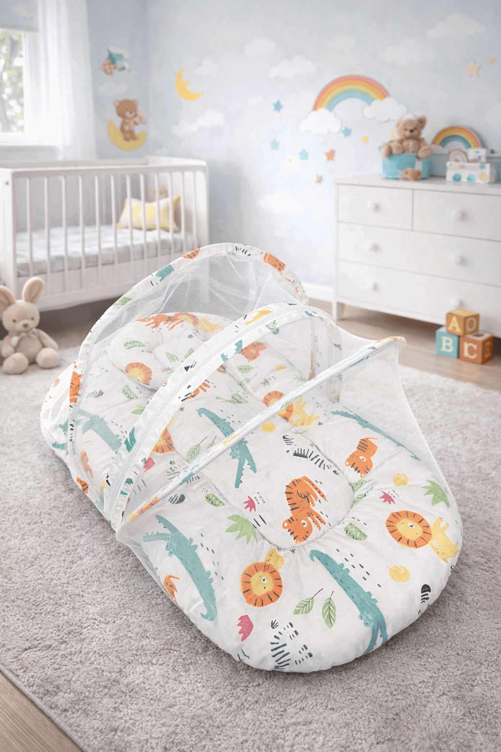 Baby Bed Mosquitoes Net Cartoon - Kiddiesco