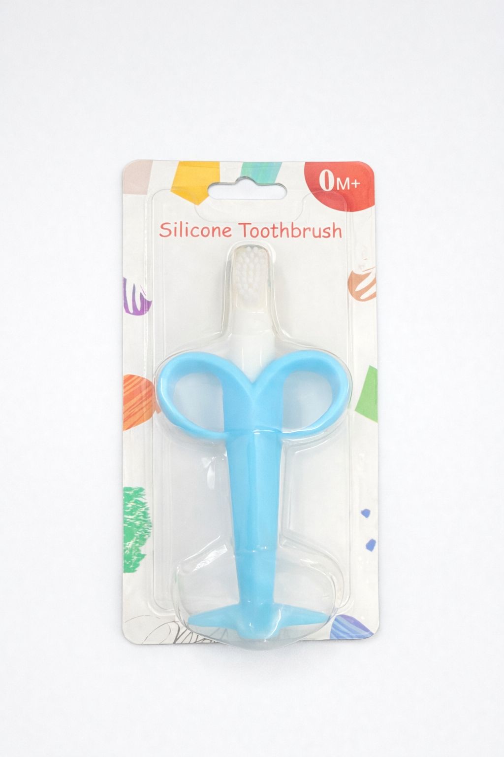 Baby Bendable Banana Teether Brush Blue - Kiddiesco