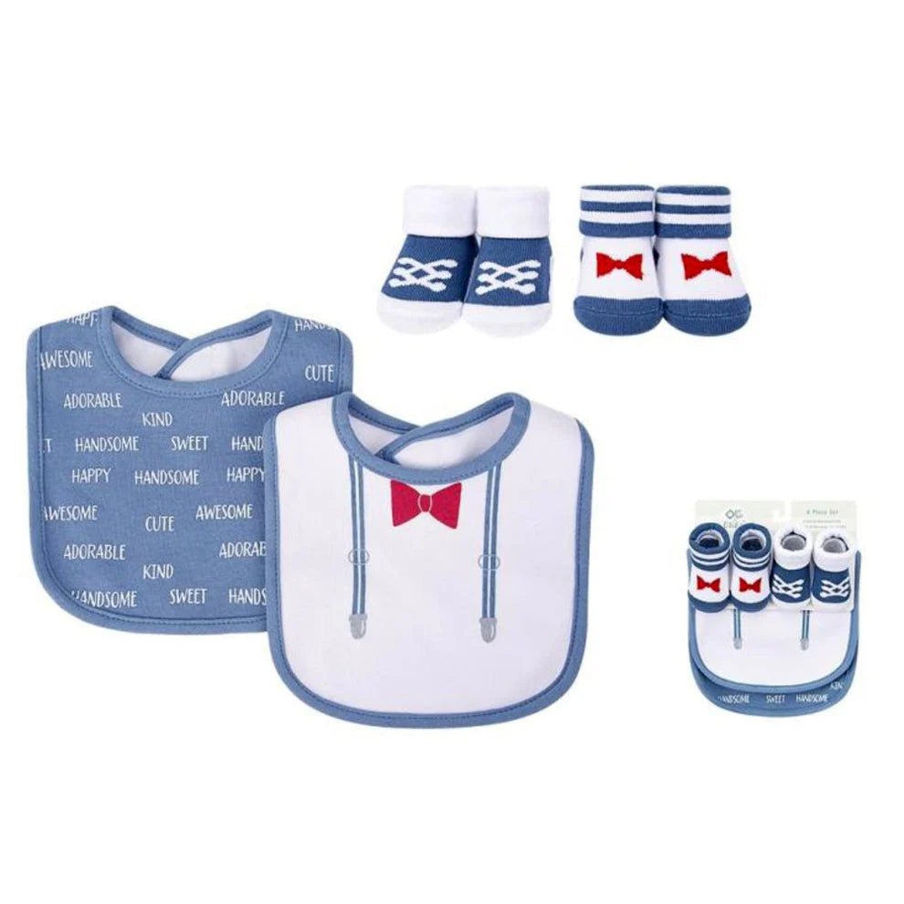 Baby Bibs and Socks Set Pack OF 4 KDS 054 Secondary image