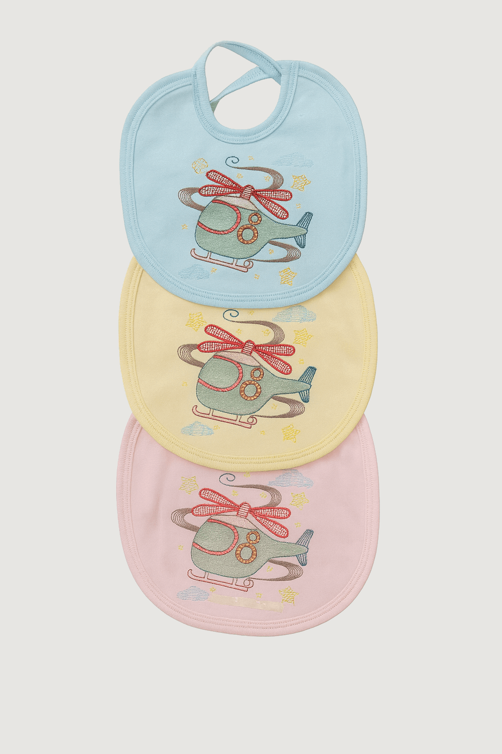 Baby Bibs Pack OF 3 KDS 034 - Kiddiesco Main image