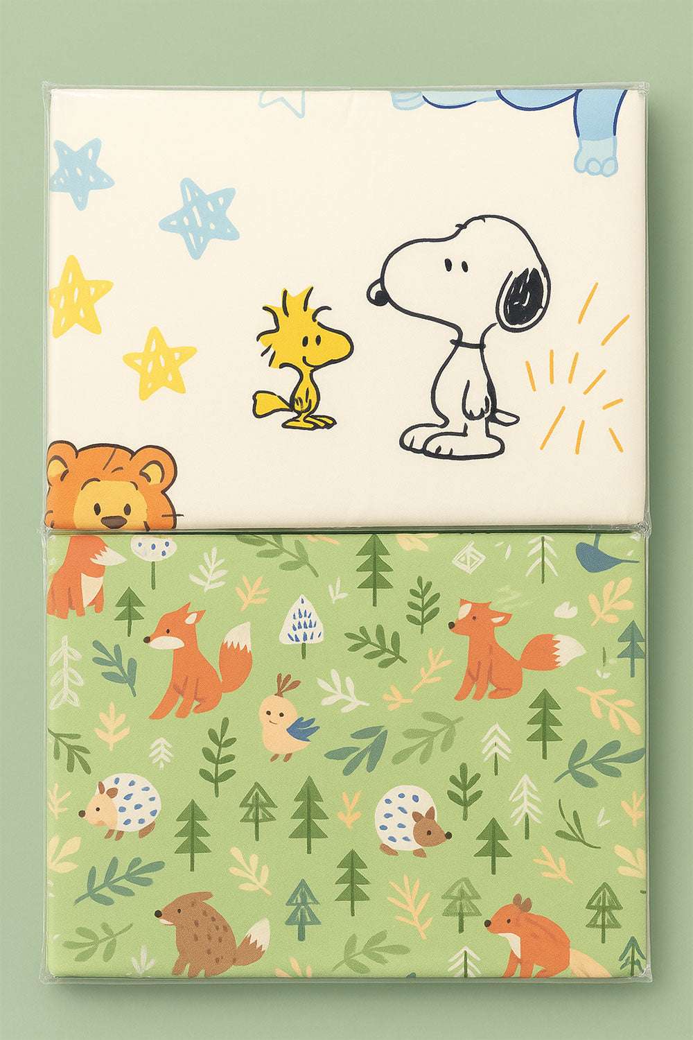 Baby Changing Sheet Tiger Fox Wrapper Pack of 2 - Kiddiesco