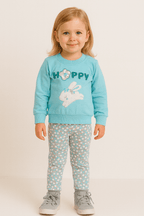Baby Embroidered Shirt & Pajama Set KDC 048 - Kiddiesco