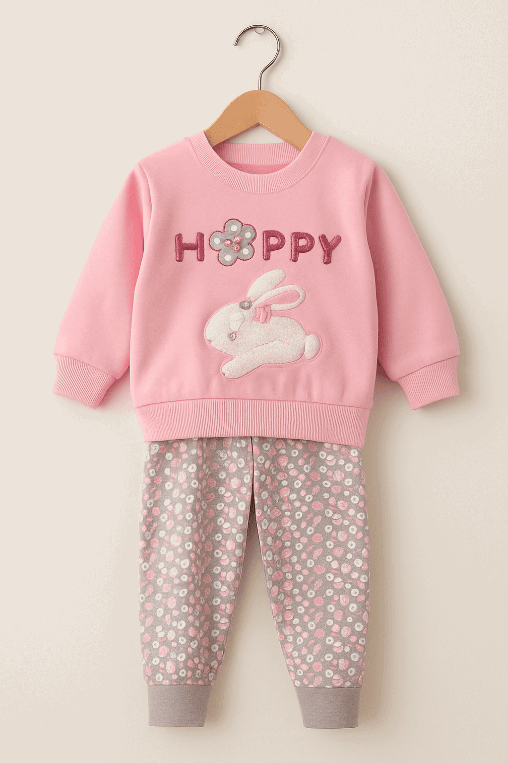 Baby Embroidered Shirt & Pajama Set KDC 048 - Kiddiesco