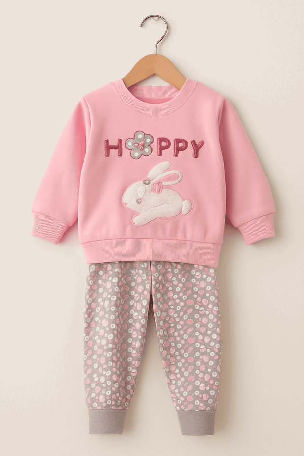 Baby Embroidered Shirt & Pajama Set KDC 048 - Kiddiesco