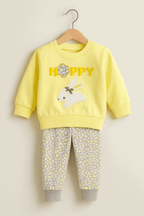 Baby Embroidered Shirt & Pajama Set KDC 048 - Kiddiesco