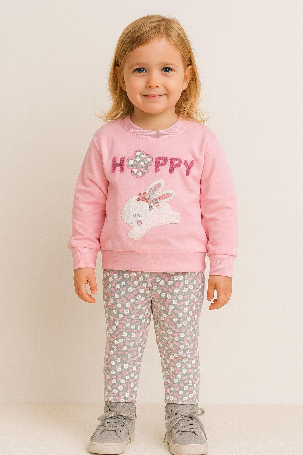 Baby Embroidered Shirt & Pajama Set KDC 048 - Kiddiesco