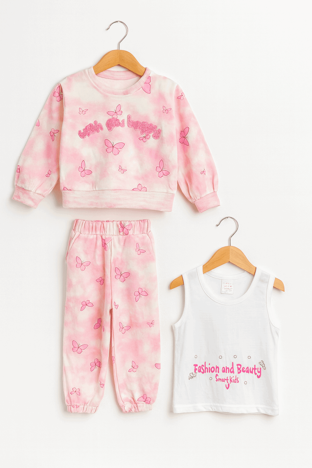 Baby Embroidered Shirt & Pajama Set KDC 049 - Kiddiesco