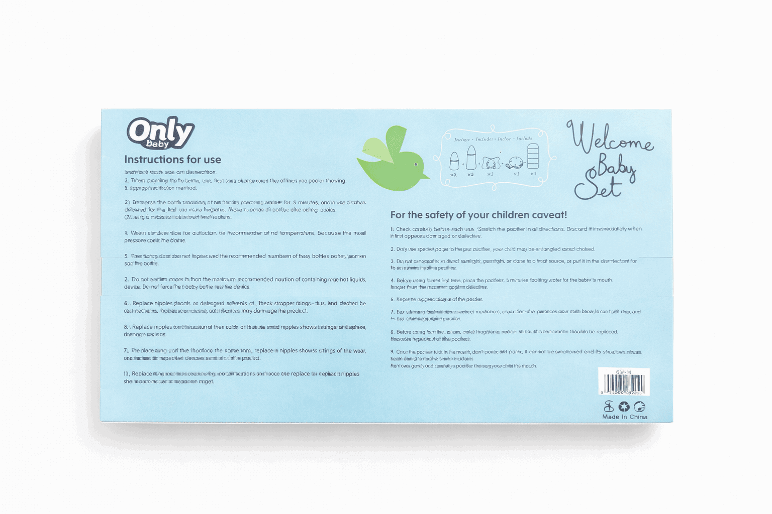 Baby Feeding Starter Set Pack Of 7 KCD 039 - Kiddiesco