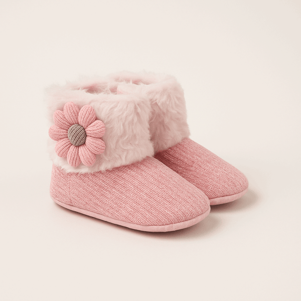Baby Girl Shoes Velvet Fur KDS 017 - Kiddiesco