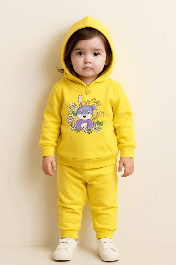 baby Girl Winter Hoodie Pajama KDC 016 - Kiddiesco