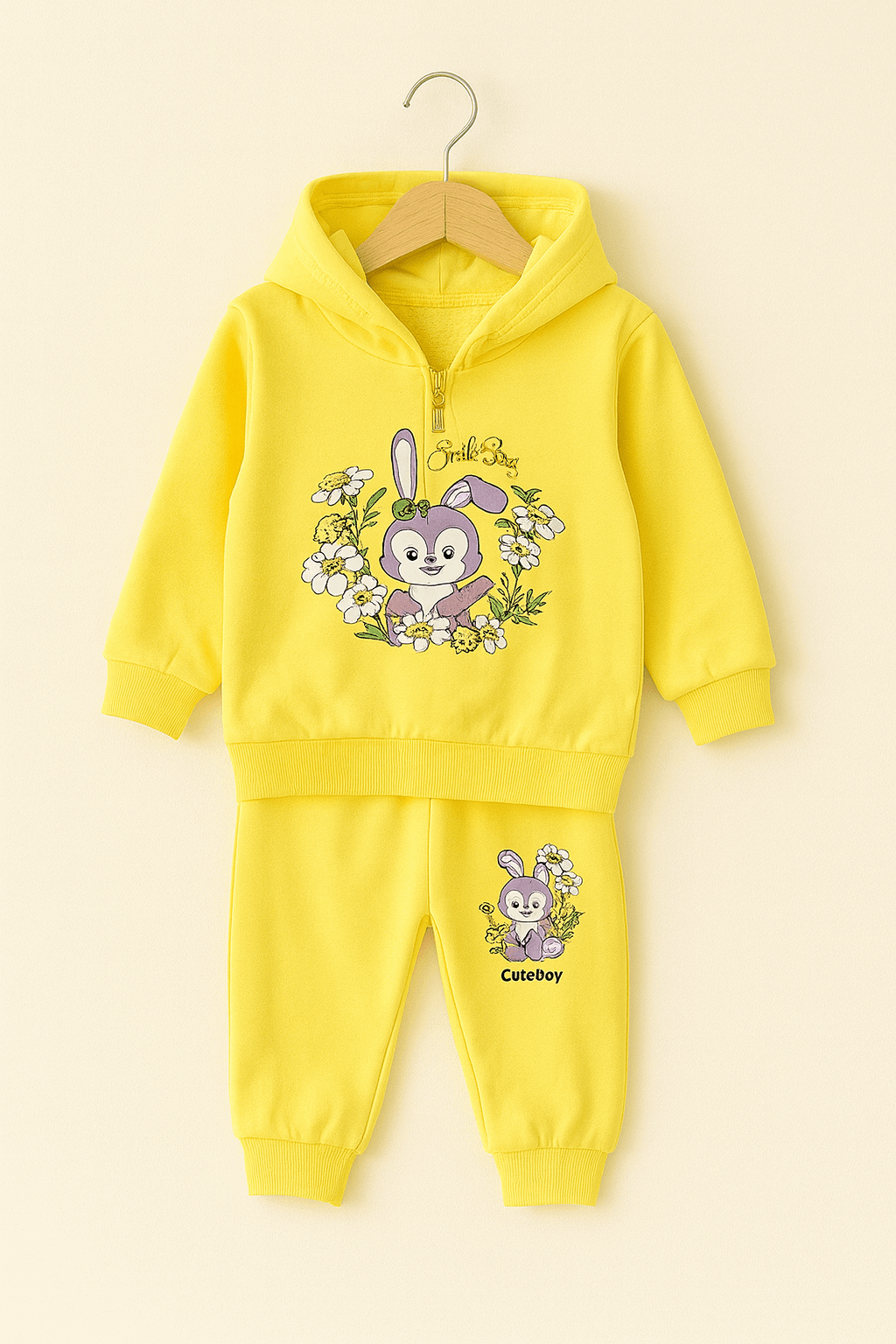 baby Girl Winter Hoodie Pajama KDC 016 Secondary image