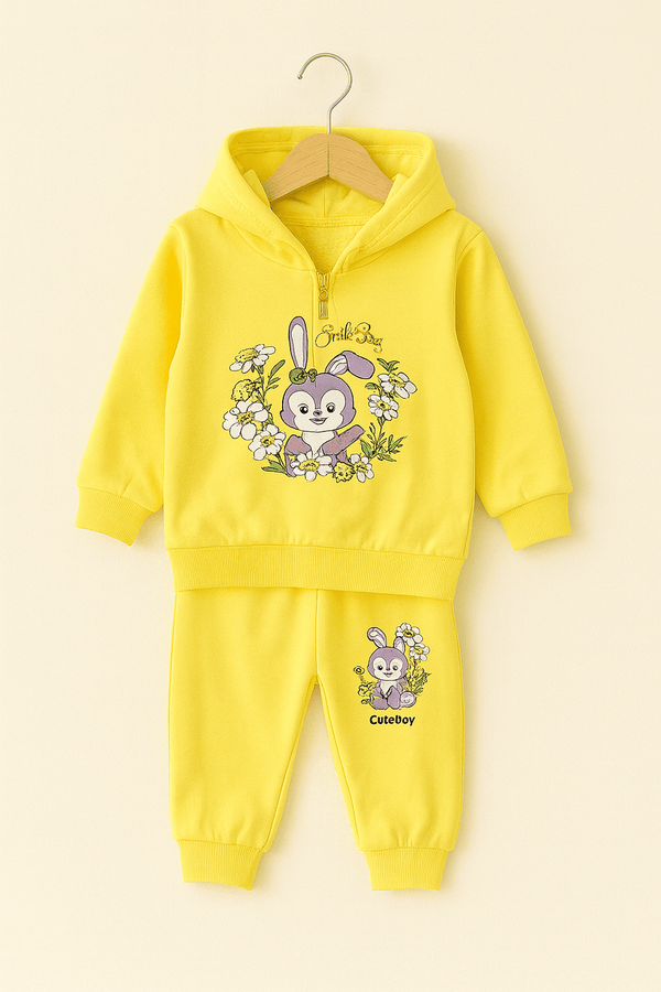baby Girl Winter Hoodie Pajama KDC 016 - Kiddiesco