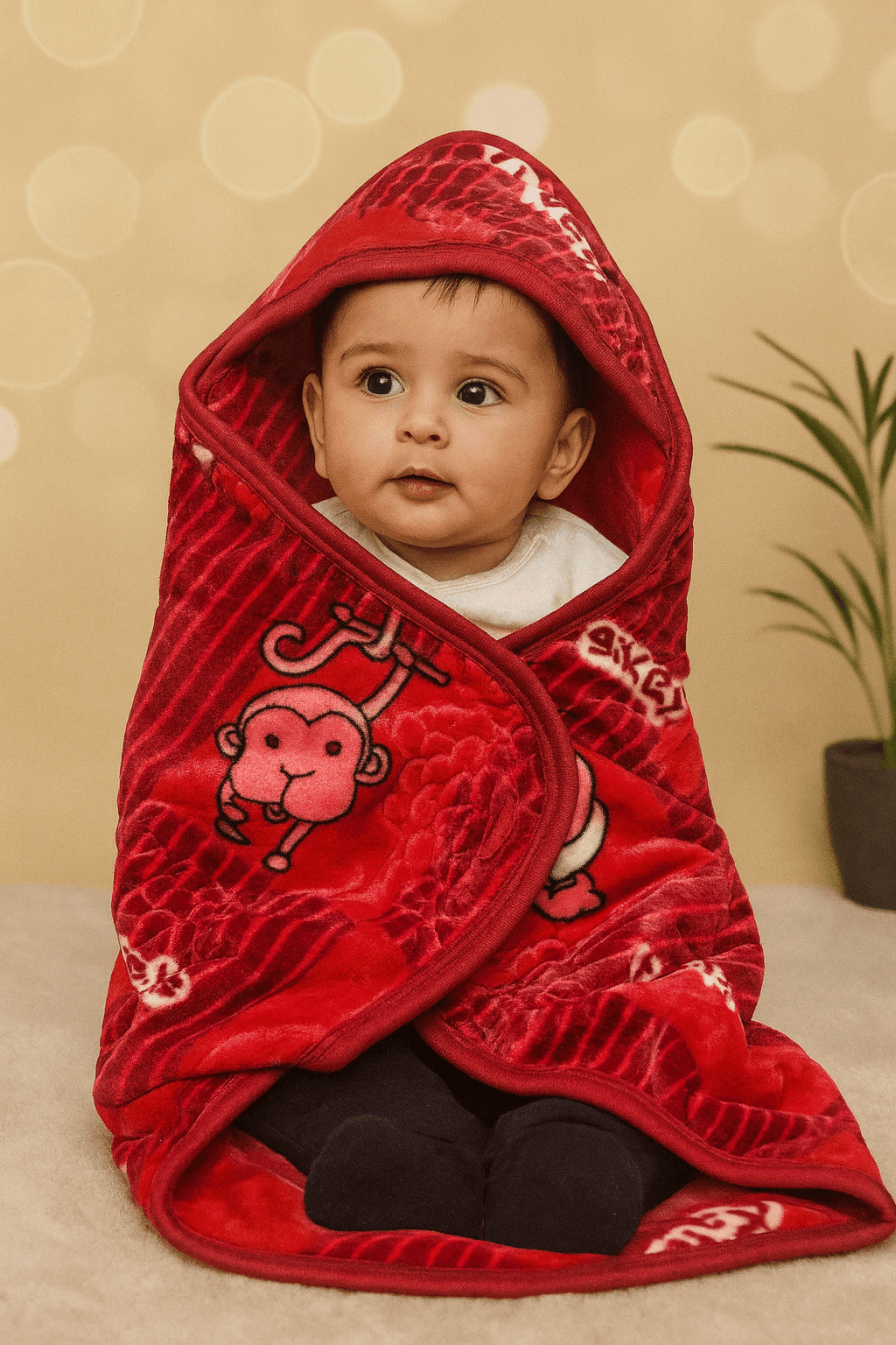 Baby Hood Blanket KDC 123 - Kiddiesco Main image