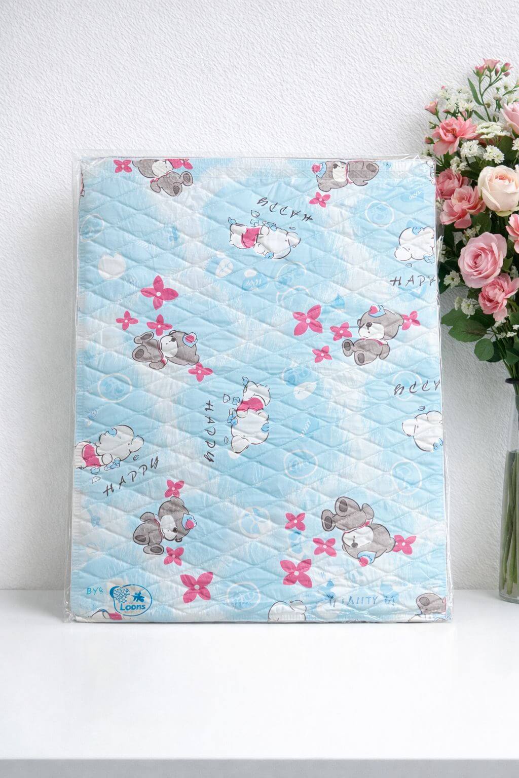 Baby Plastic Changing Sheet Blue - Kiddiesco