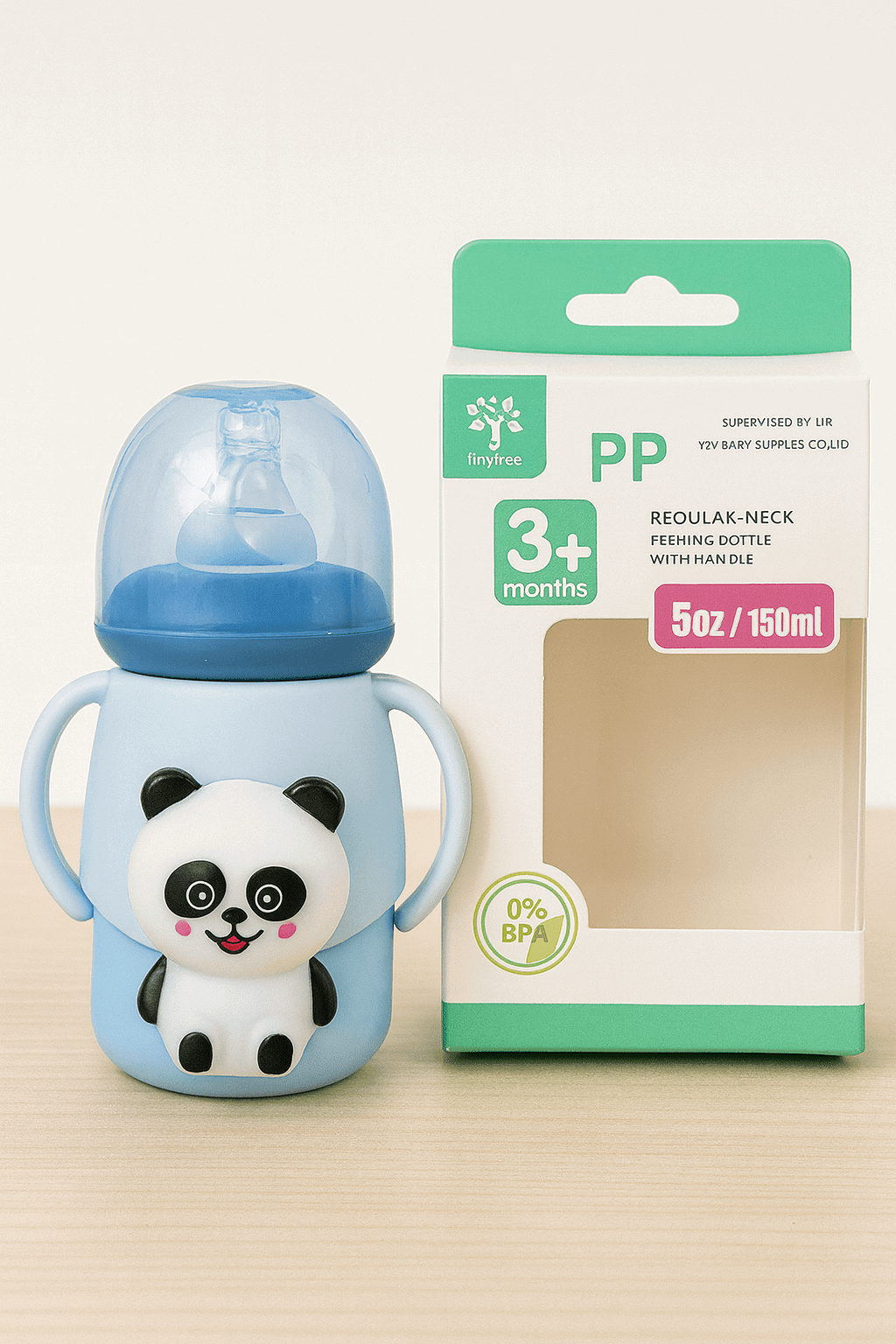 Baby PP Feeding Bottle Blue KDC 012 - Kiddiesco Main image