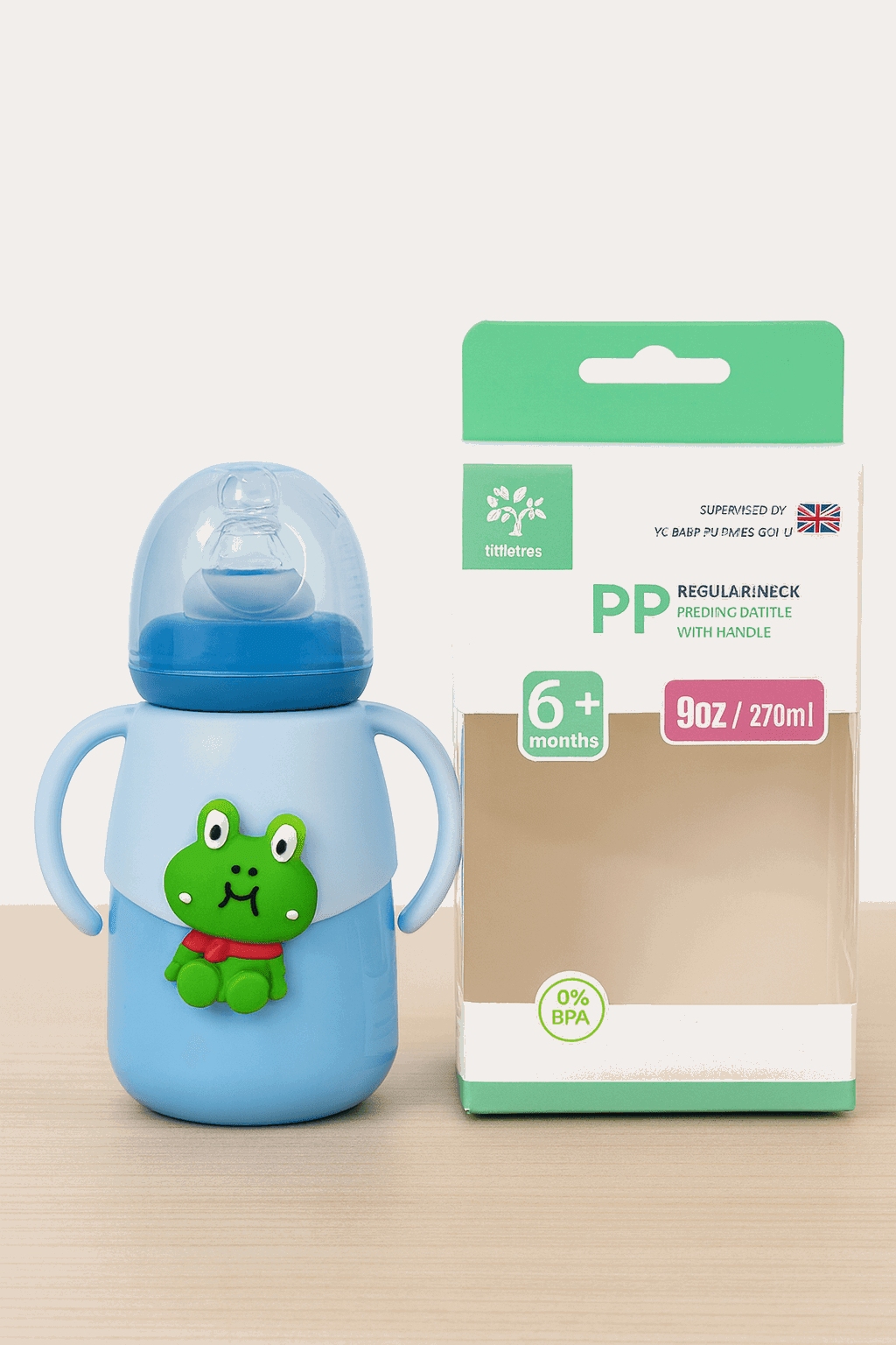 Baby PP Feeding Bottle Blue KDC 013 - Kiddiesco Main image