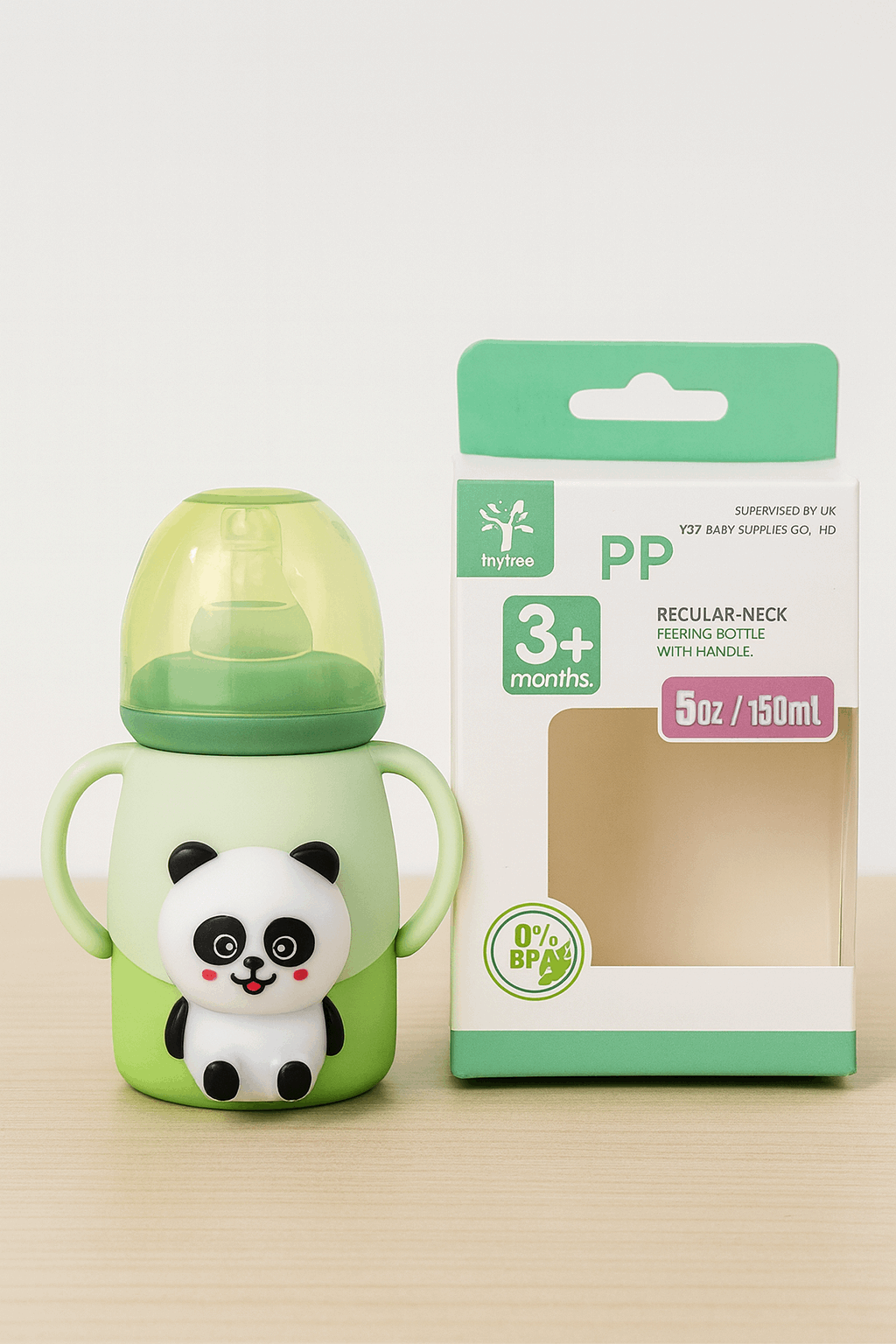 Baby PP Feeding Bottle Green KDC 015 - Kiddiesco Main image
