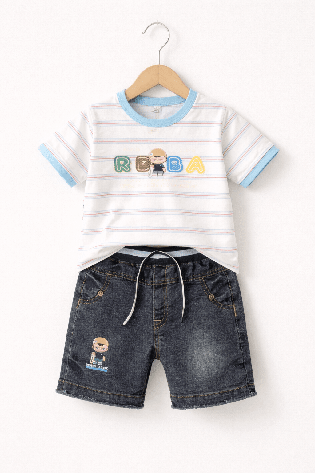 Baby summer striped Outfit - Kiddiesco