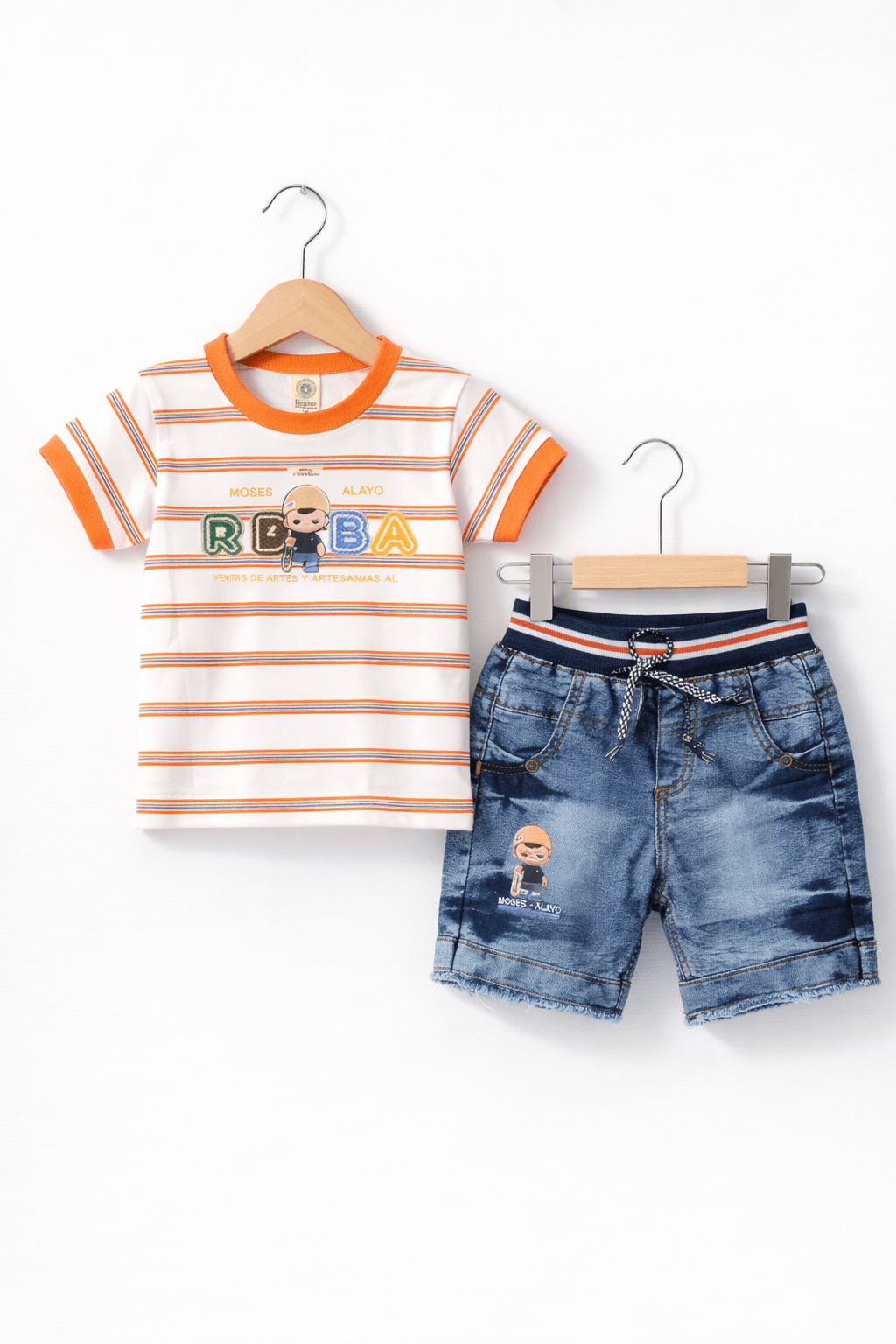 Baby summer striped Outfit - Kiddiesco