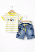Baby summer striped Outfit - Kiddiesco
