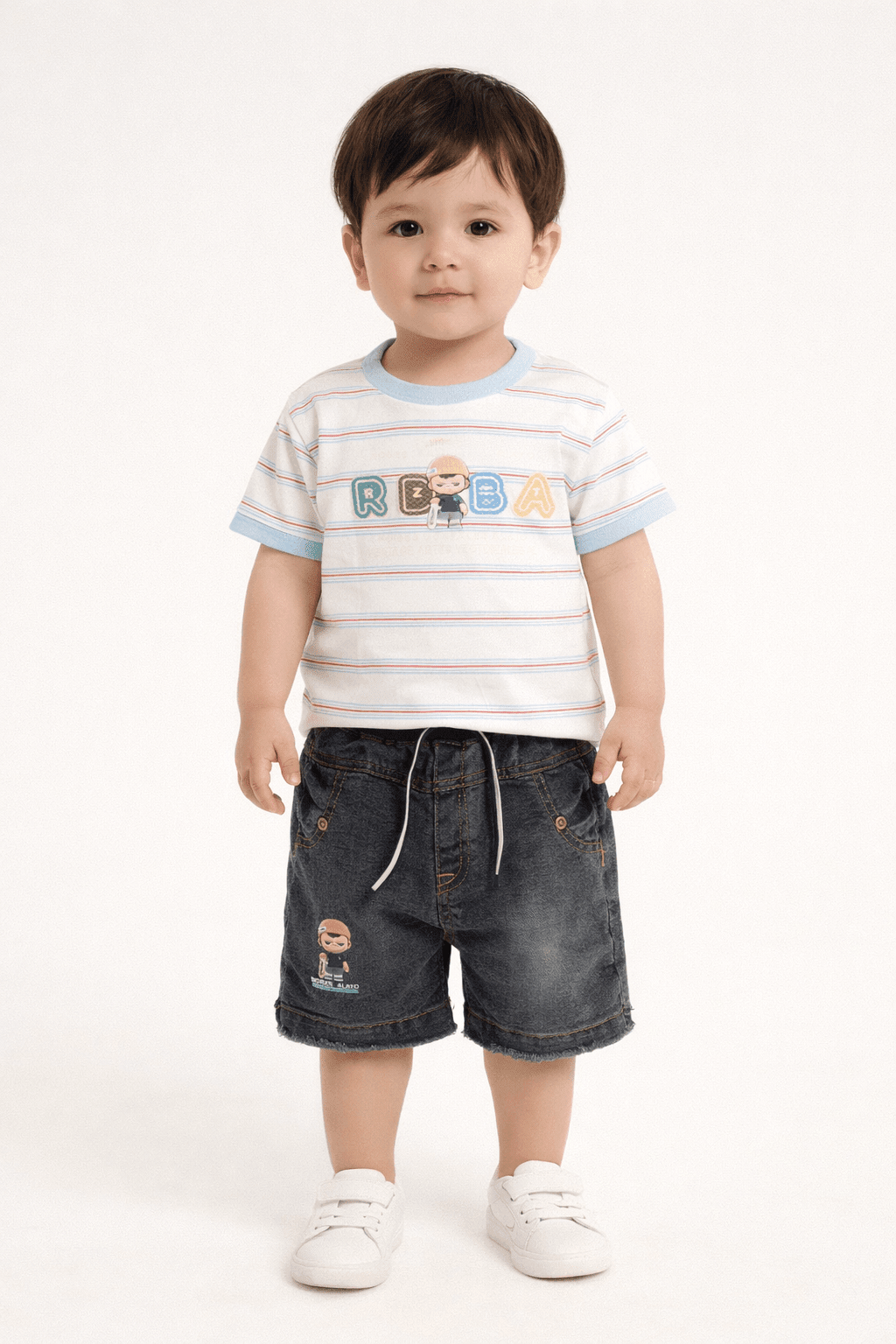 Baby summer striped Outfit - Kiddiesco