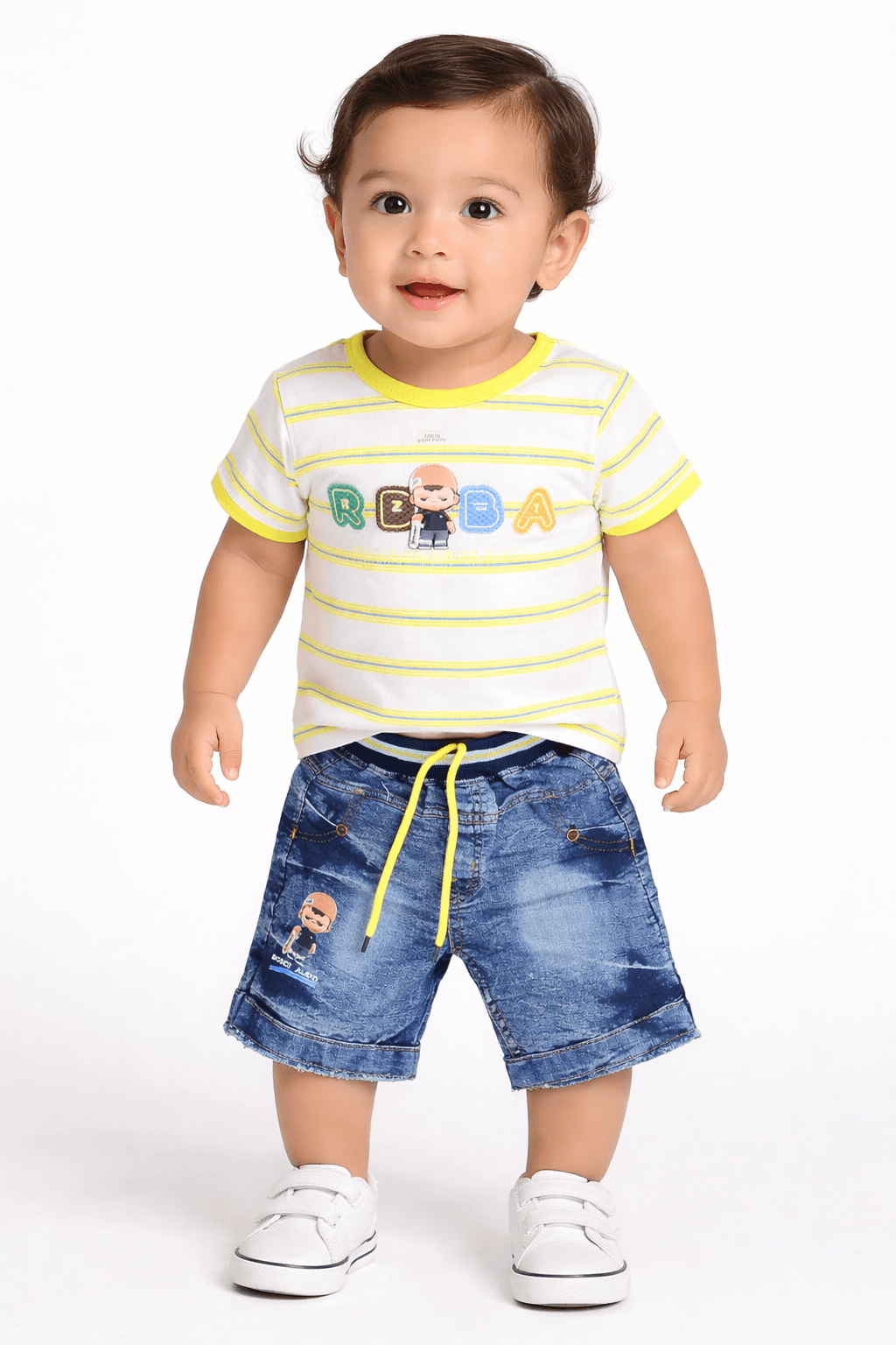 Baby summer striped Outfit - Kiddiesco