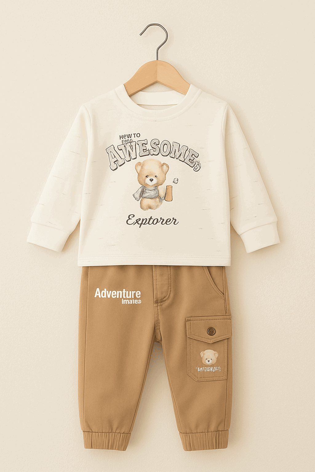 Baby Sweat Shirt & Pajama Set 046 - Kiddiesco
