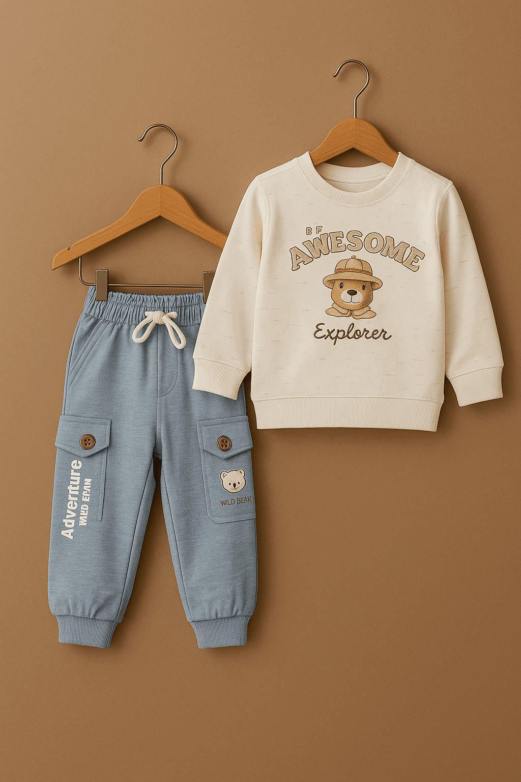 Baby Sweat Shirt & Pajama Set 046 - Kiddiesco