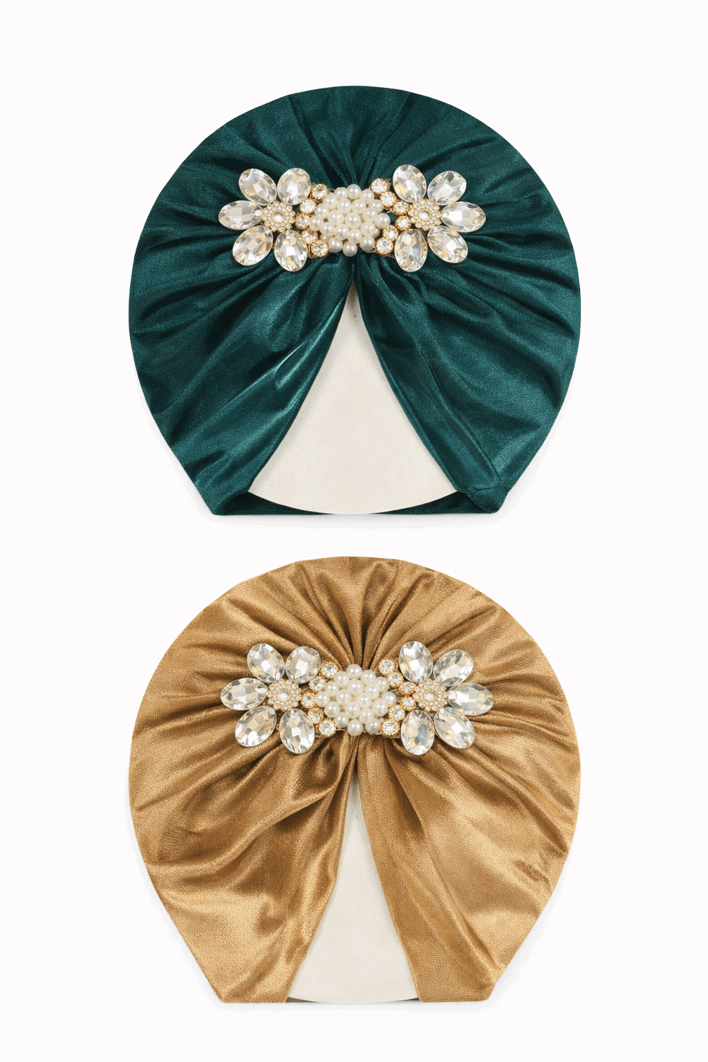 Baby Turban Velvet Cap Pack Of 2 KDC 023 - Kiddiesco