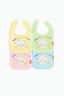 Baby Velvet Bibs Pack OF 4 KDS 039 - Kiddiesco