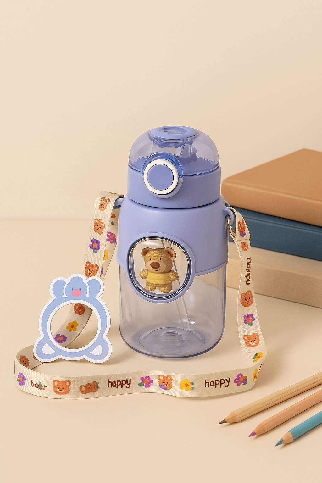 Baby Water Bottle Blue KDS 043 - Kiddiesco Main image