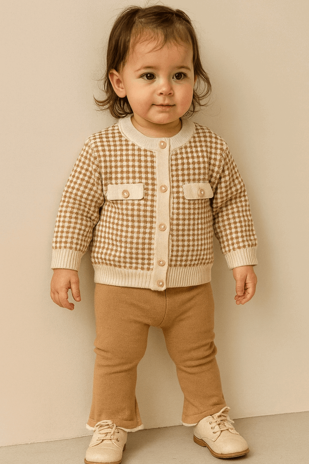 Baby Woolen Shirt & Pajama Set 043 - Kiddiesco Main image
