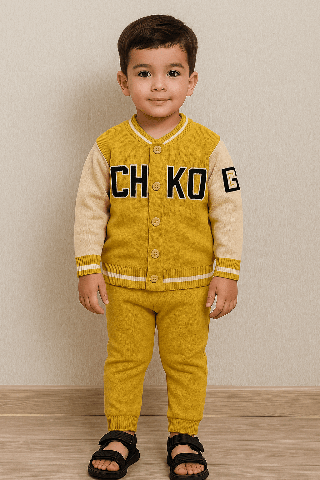 Baby Woolen Sweater & Pajama Set KDC058 - Kiddiesco Main image