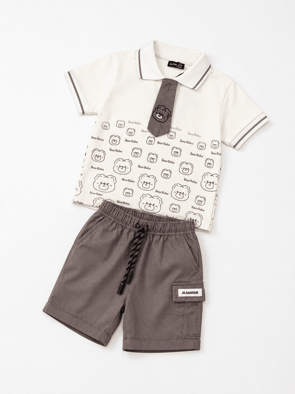 Bear Baba Polo Summer Outfit - Kiddiesco