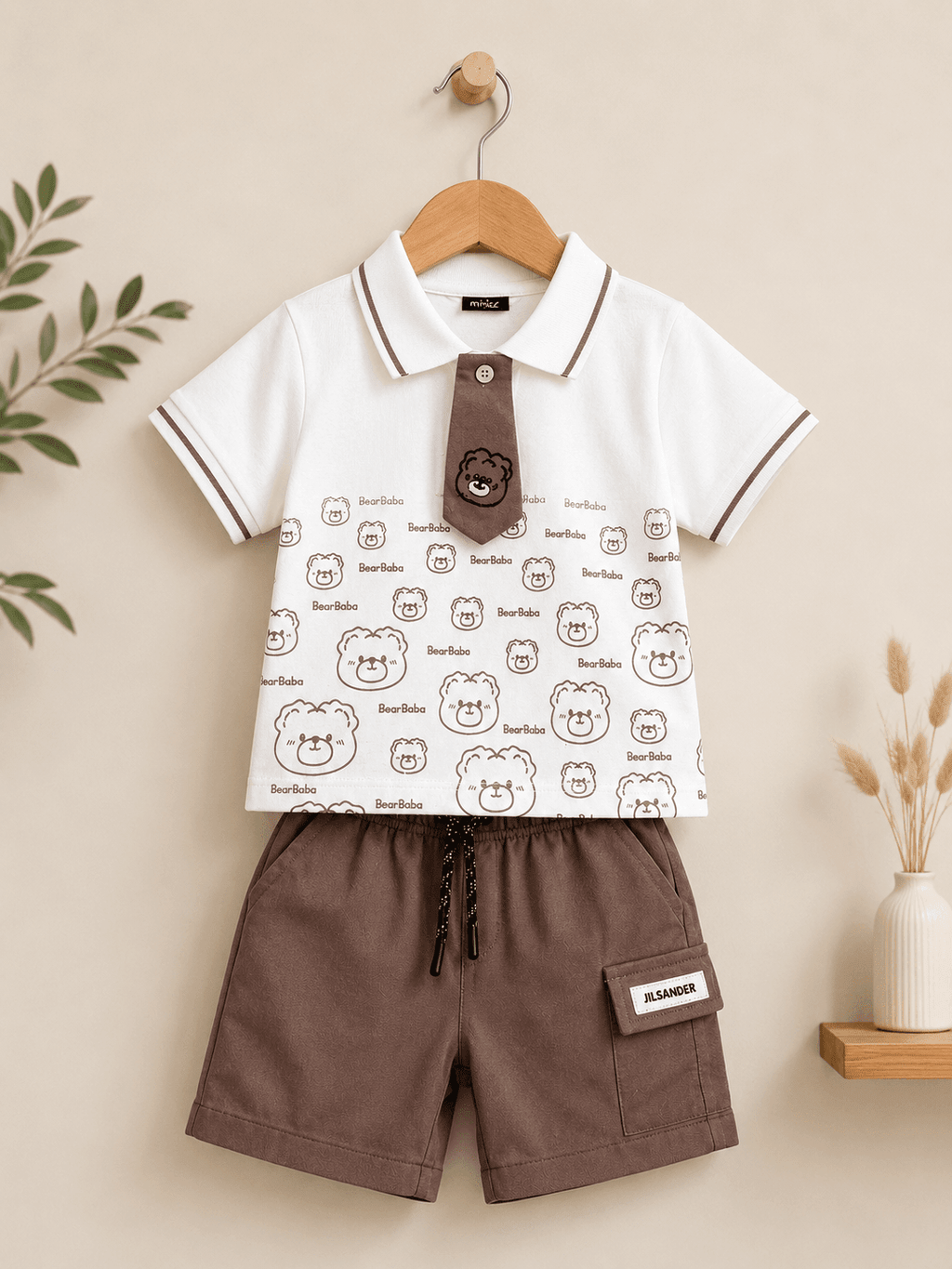 Bear Baba Polo Summer Outfit - Kiddiesco