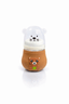 Bear Baby Feeder Glass Brown - Kiddiesco
