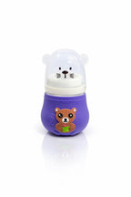 Bear Baby Feeder Glass Purple - Kiddiesco