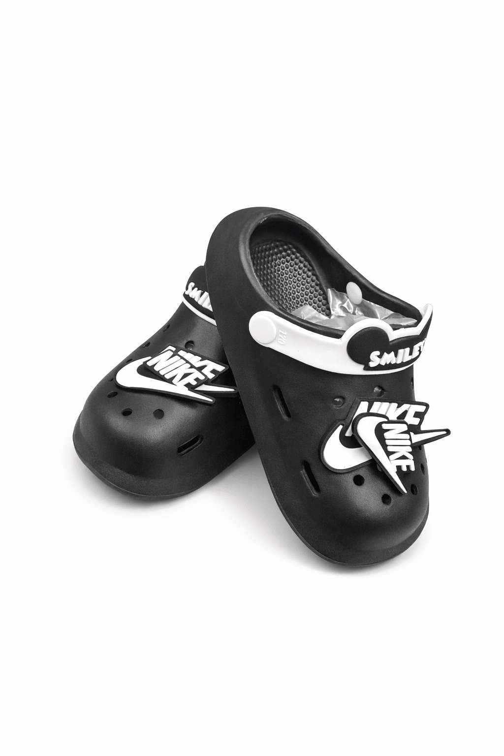 Black smiley crocs Kdc 012 Secondary image