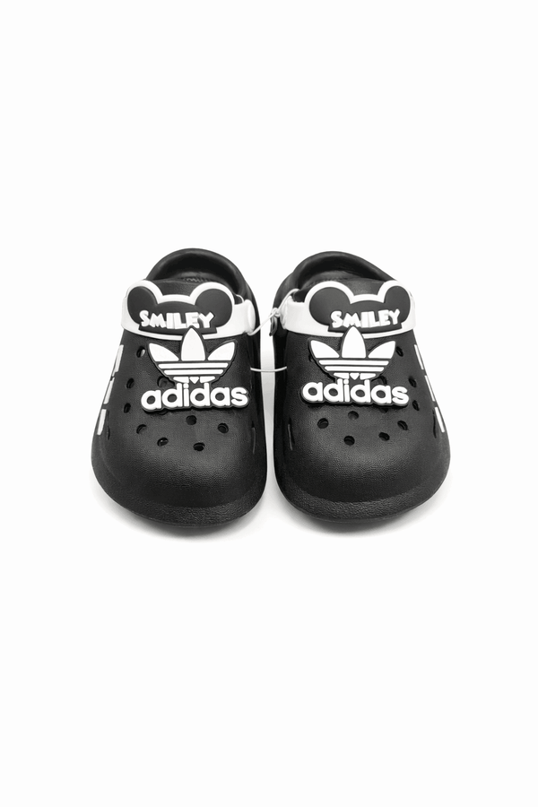 Black smiley crocs KDC 013 - Kiddiesco