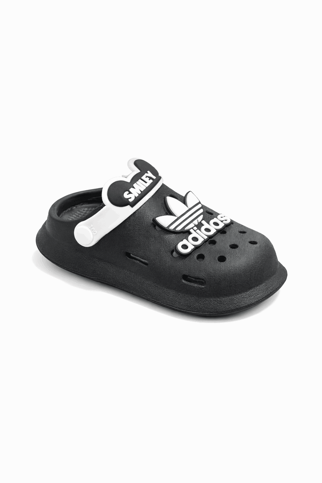 Black smiley crocs KDC 013 - Kiddiesco
