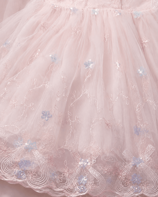 Blossom Fairy Pink Party Frock - Kiddiesco