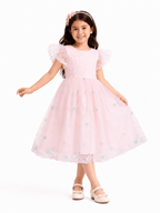 Blossom Fairy Pink Party Frock - Kiddiesco