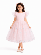 Blossom Fairy Pink Party Frock - Kiddiesco