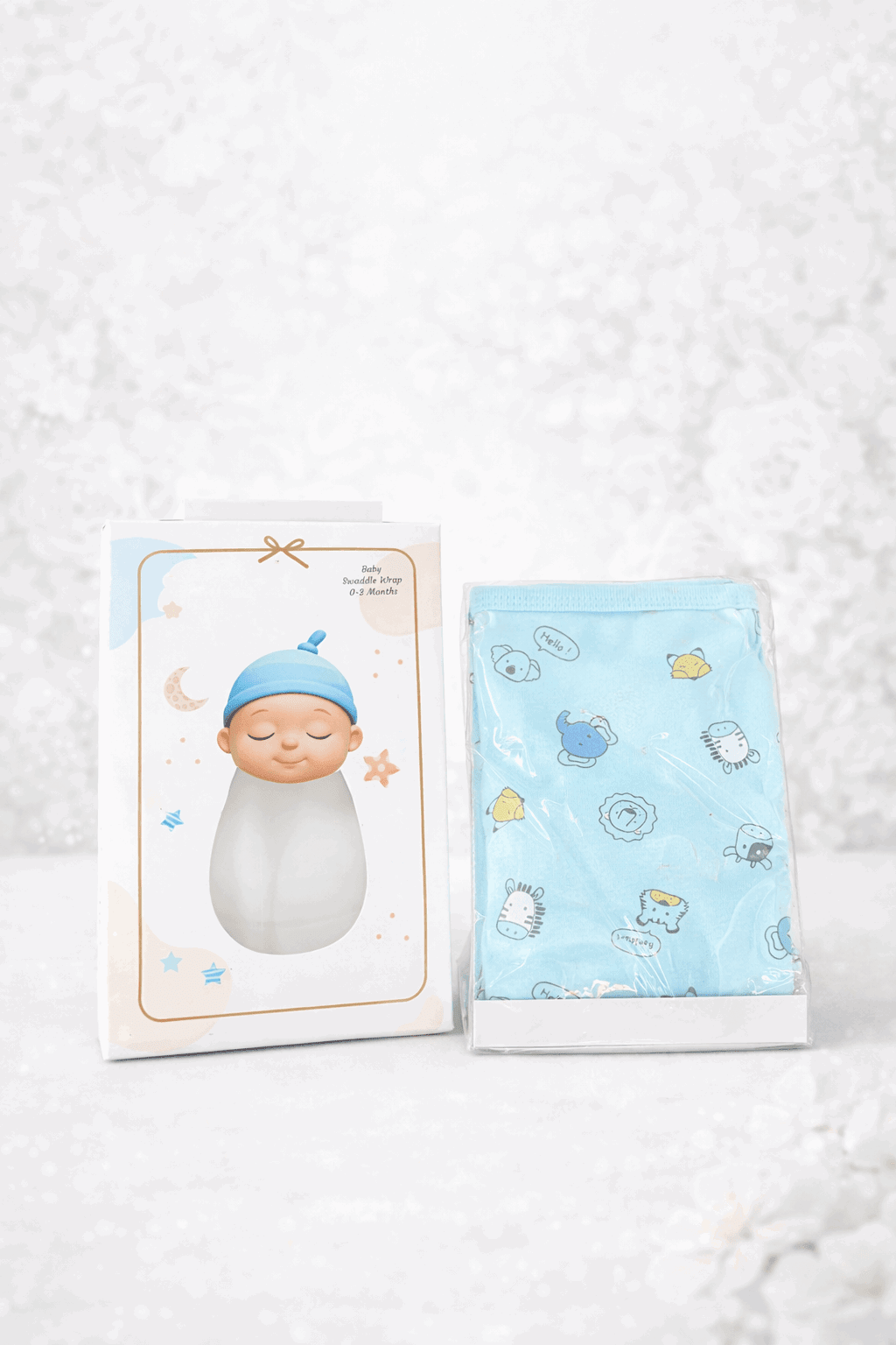 Blue Baby Swaddle Wrap - Kiddiesco Main image