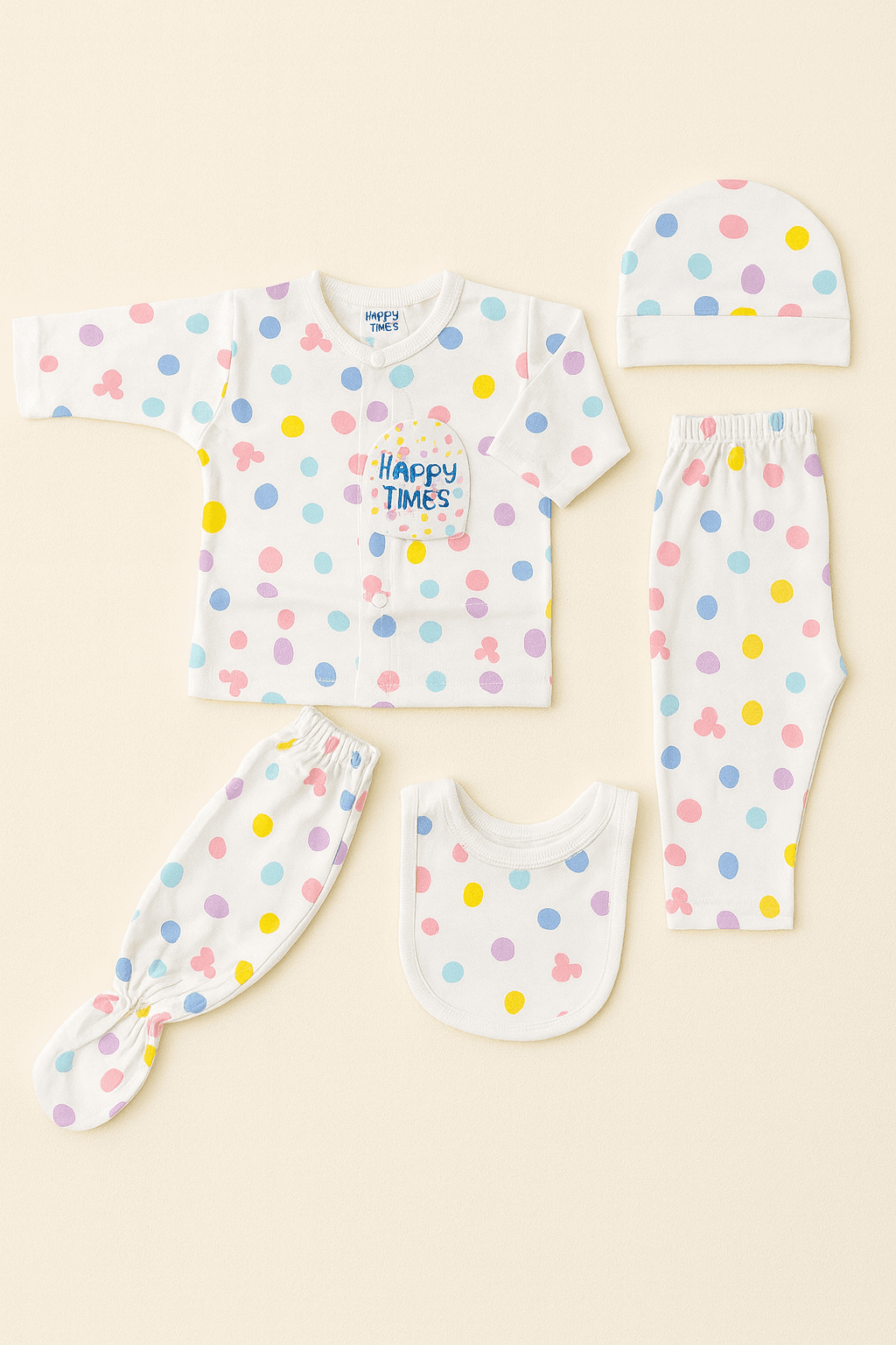 Born Baby Cloth Gift Set 5Pcs KDC 015 - Kiddiesco